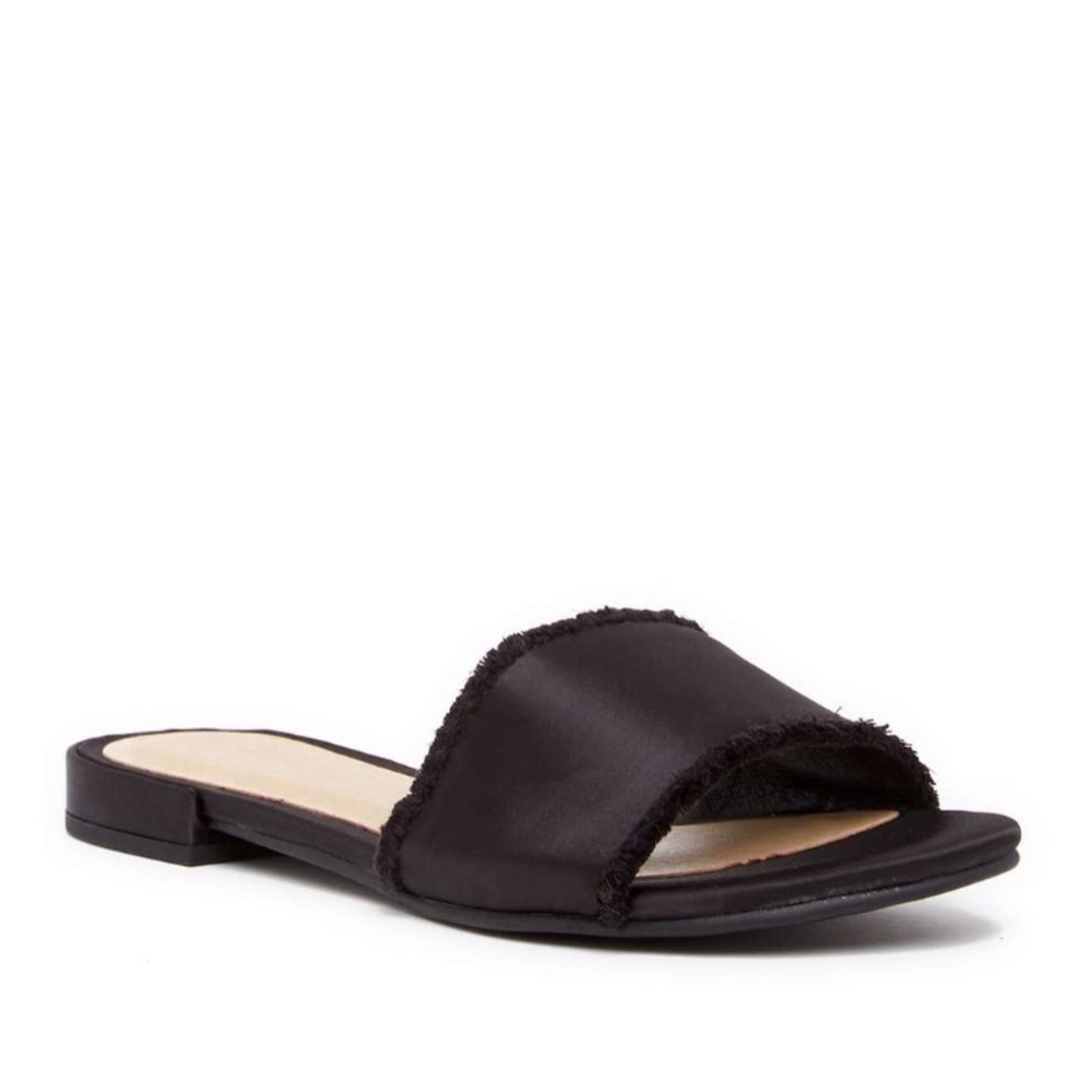 Brand new Pattie satin slide sandal